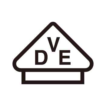 VDE certified mark, signifying power cords meeting strict German and EU safety standards